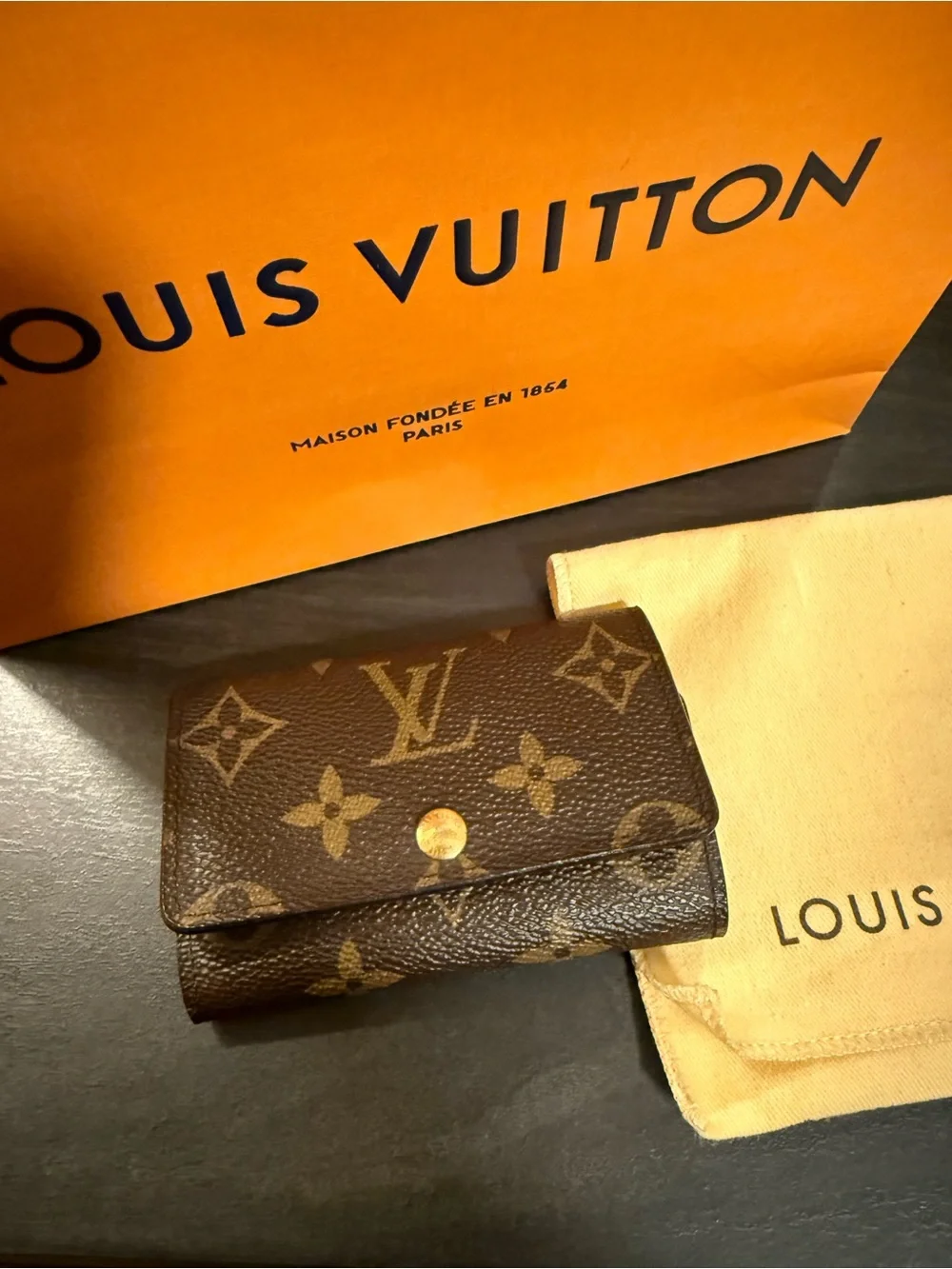 Louis Vuitton Monogram Canvas key pouch